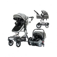 Yoyko Elegance Travel Sistem Bebek Arabası 3 in 1 Gri Silver